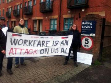 Homes for Haringey workfare demo